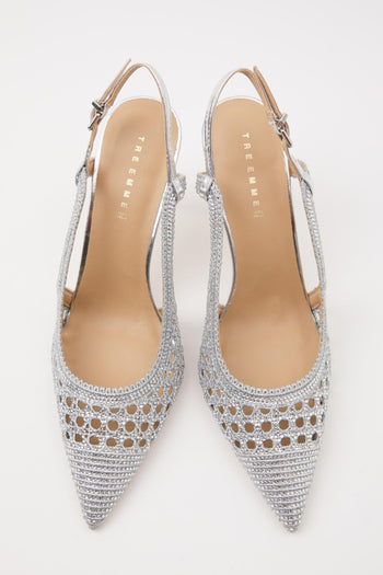Slingback Argento Donna - 5