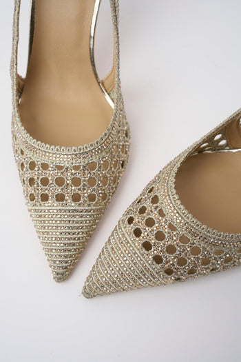 Slingback Oro Donna - 3