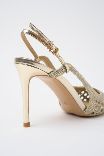 Slingback Oro Donna - 4
