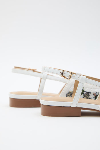 Slingback Bianco Donna - 5