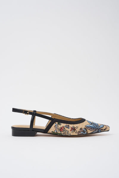 Slingback Nero Donna