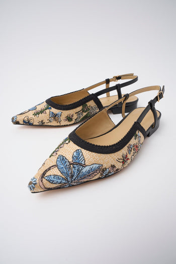 Slingback Nero Donna - 6