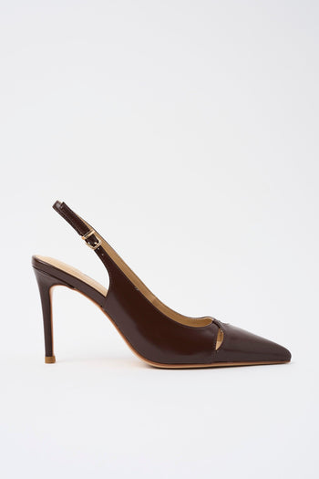 Slingback Dark Brown Donna - 2