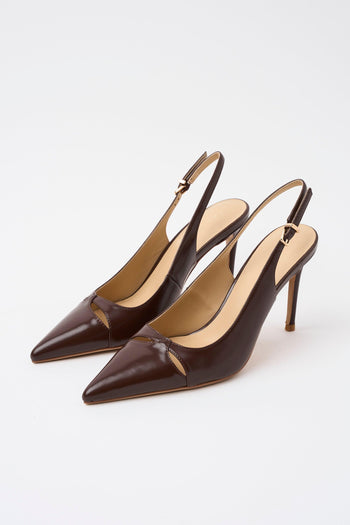 Slingback Dark Brown Donna - 4