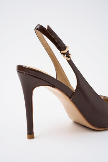 Slingback Dark Brown Donna - 5