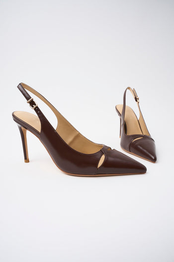 Slingback Dark Brown Donna - 3