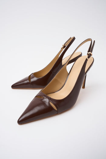 Slingback Dark Brown Donna - 6