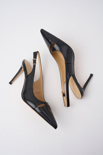 Slingback Nero Donna - 5