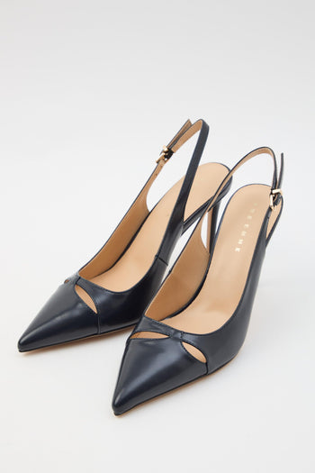 Slingback Navy Donna - 5