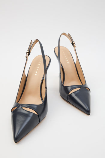 Slingback Navy Donna - 8
