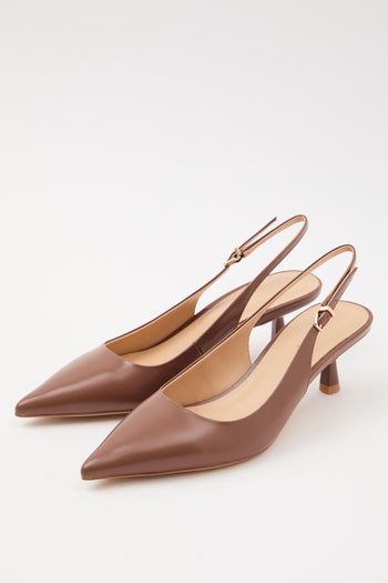 Slingback Dark Brown Donna - 2