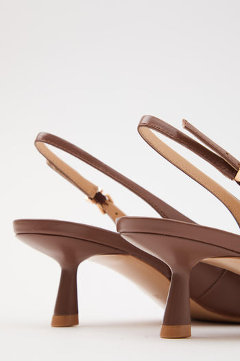 Slingback Dark Brown Donna - 4