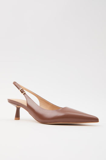 Slingback Dark Brown Donna - 7