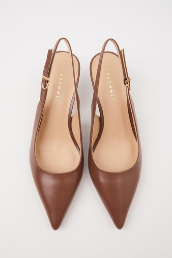 Slingback Dark Brown Donna - 8