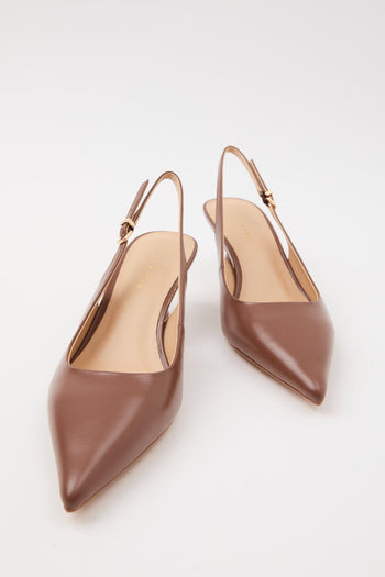 Slingback Dark Brown Donna - 9