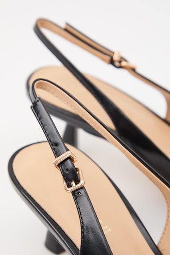 Slingback Nero Donna - 4