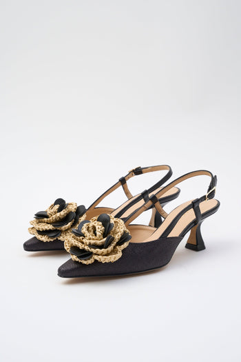 Slingback Nero Donna - 2