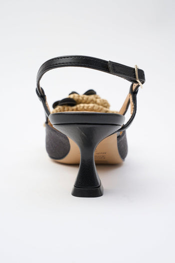 Slingback Nero Donna - 5