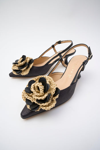 Slingback Nero Donna - 7