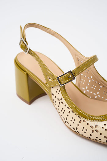 Mary Jane Crema+senape Donna - 4
