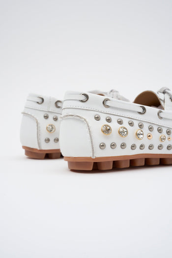 Mocassino Off White Donna - 4