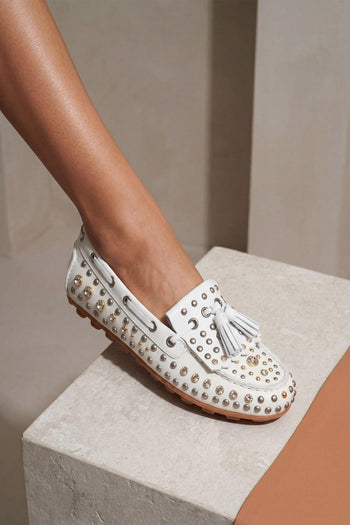 Mocassino Off White Donna - 7