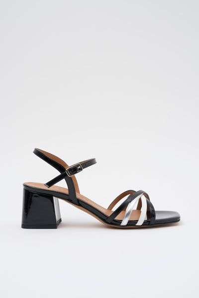 Sandalo Nero+multi Donna