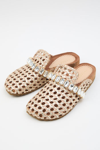 Ciabatta Beige/platino Donna - 2