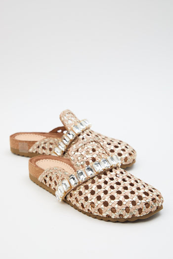 Ciabatta Beige/platino Donna - 3