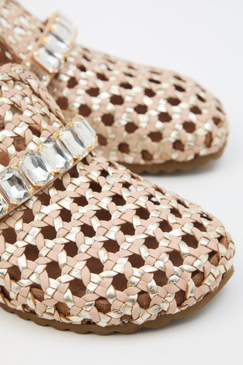 Ciabatta Beige/platino Donna - 4