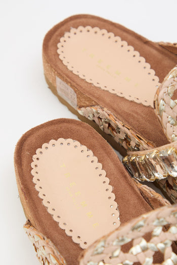 Ciabatta Beige/platino Donna - 5