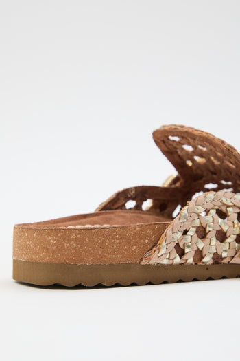 Ciabatta Beige/platino Donna - 6