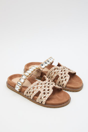 Ciabatta Beige/platino Donna - 2