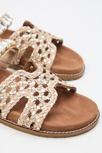 Ciabatta Beige/platino Donna - 3