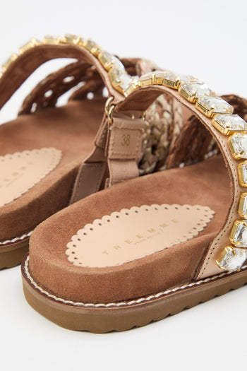 Ciabatta Beige/platino Donna - 4