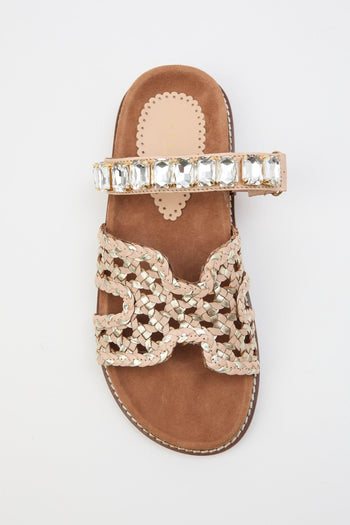 Ciabatta Beige/platino Donna - 5