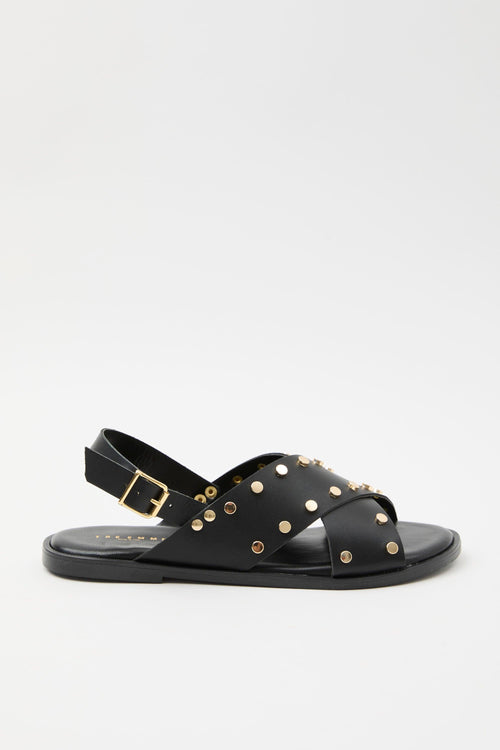Sandalo Nero+oro Donna