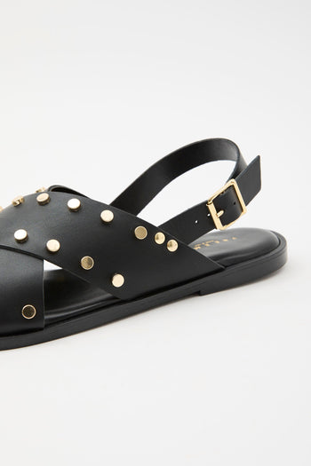 Sandalo Nero+oro Donna - 4