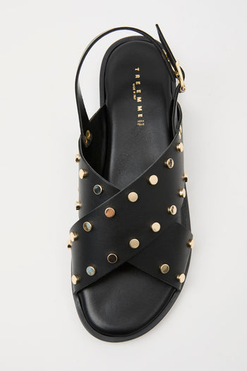 Sandalo Nero+oro Donna - 5
