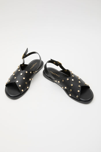 Sandalo Nero+oro Donna - 6