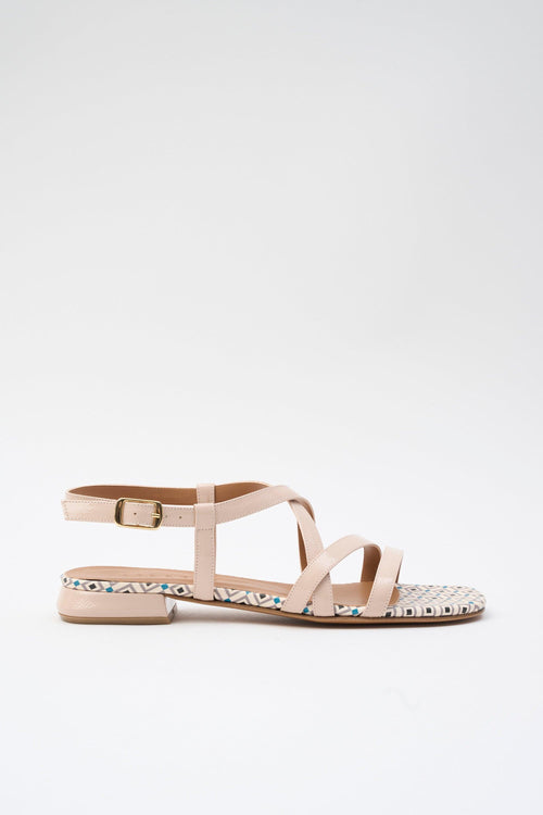Sandalo Nude+beige Donna