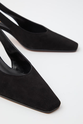 Slingback Nero Donna - 4