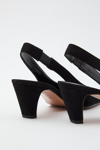 Slingback Nero Donna - 6
