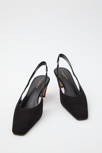 Slingback Nero Donna - 8