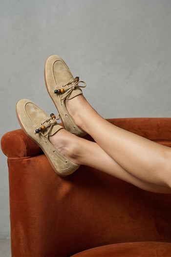 Mocassino Beige Donna - 7