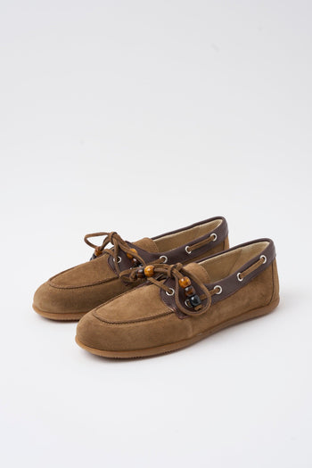 Mocassino Taupe+cioccolato Donna - 2