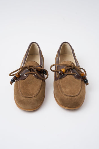 Mocassino Taupe+cioccolato Donna - 3