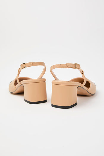 Slingback Nero+naturale Donna - 3