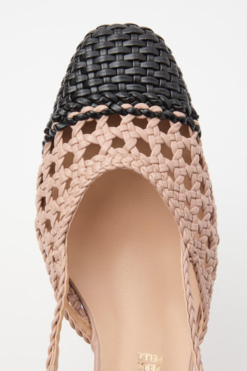 Slingback Nero+nude Donna - 5