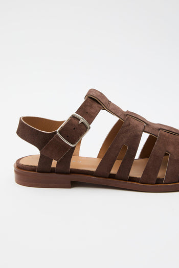 Sandalo Marrone Scuro Donna - 5